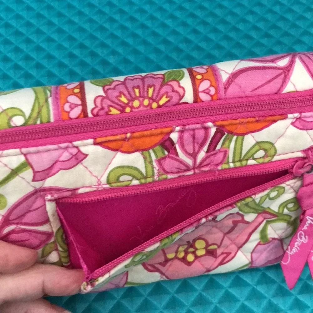 ❤️3X20 VERÁ BRADLEY Lilli Bell Trifold Quilted Wallet - Picture 7 of 12